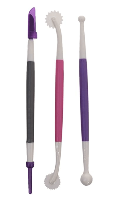 3pcs Fondant Graver for Cupcake Decorate Cake Modeling Pastry DIY Kit - Image 3